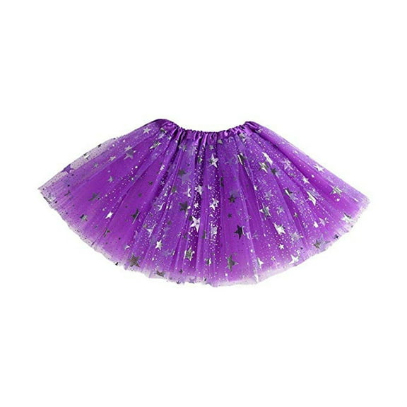 XMMSWDLA Girls Princess Layered Dance Skirt Dress Up Tulle Tutu Skirt with Sparkling Sequins Girls Sequin Skirts Toddler