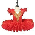 thumbnail image 1 of XMMSWDLA Girls Toddler Dress Kids Toddler Ballet Tutu Dancing Dress Children Swan Costumes Ballerina Clothing Teen Ballroom Ballet Outfits for Girls Red Gifts for Girls, 1 of 3