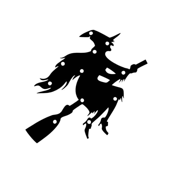 XMMSWDLA Glowing Witch Lamp Neon Sign, Witch Lamp Lights Halloween Decor,Halloween Witch Lamp Table Neon Light,