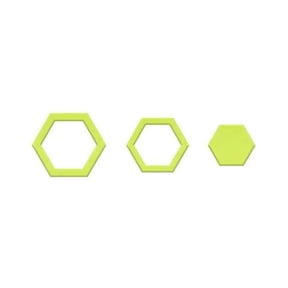 XMMSWDLA Gorgeous Hexagons Quilt Sewing Templatehexagon Quilt Sewing Patchwork Ruler-3pcs (4