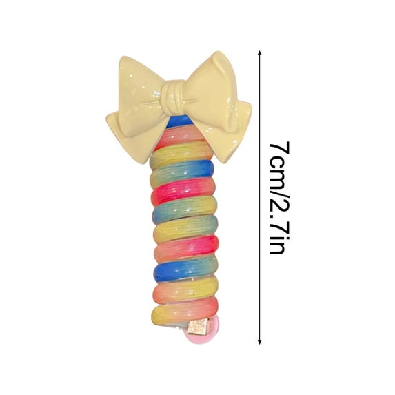 XMMSWDLA Hair Ties for Women - Waterproof Hair Elastics for Women | Spiral Hair Ties for Women with Thick Hair | Elastic Hair Ties for Thin Hair | Elastics Hair Ties & Spiral Hair Tie
