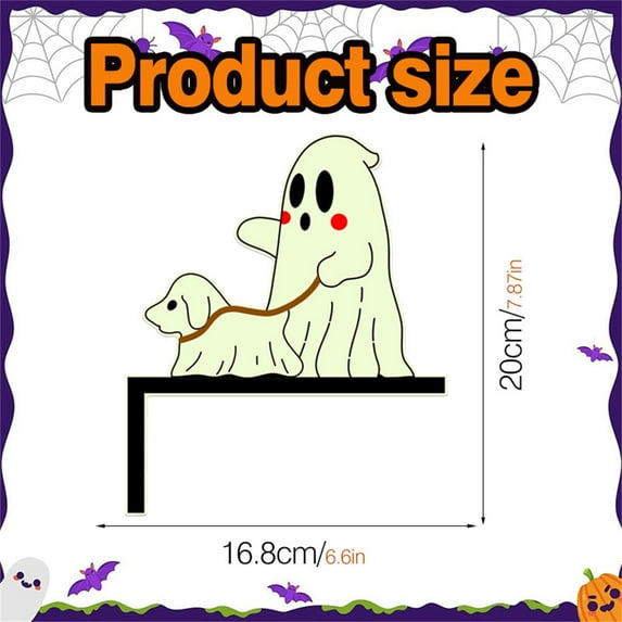 XMMSWDLA Halloween Glow in The Dark Wall Stickers Luminous Ghost Stickers Window Clings Halloween Window Stickers Wall Decals for Party Halloween
