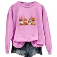 thumbnail image 1 of XMMSWDLA Halloween Pumpkin Coffee Shirt Women Ghost Spice Latte Cute Crewneck Sweatshirts Spooky Pullover Oversized Tee Top, 1 of 4