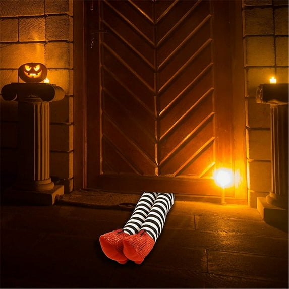 XMMSWDLA Halloween Witch Leg Decorations Halloween Witch Leg Decoration Props Garden Balcony Door Decoration Ornaments Halloween Witch Legs