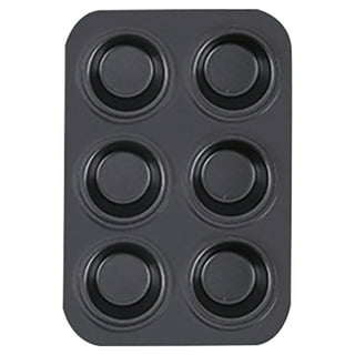 6-Cavity Silicone Whoopie Pie Baking Pan/Non-Stick 3 Round Muffin Top Pan/Mini  Tart Pan for Egg Cloud Bread Buns English Muffins Breakfast Sandwiches Mold