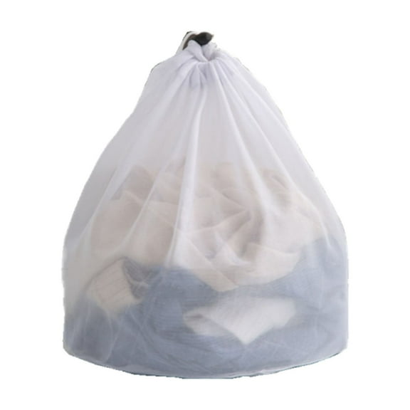 XMMSWDLA Handy Laundry Commercial Mesh Laundry Bag, Sturdy Mesh Material with Drawstring Closure, Machine Washable Mesh Laundry Bag for Factories, College, Dorm and Apartment Dwellers