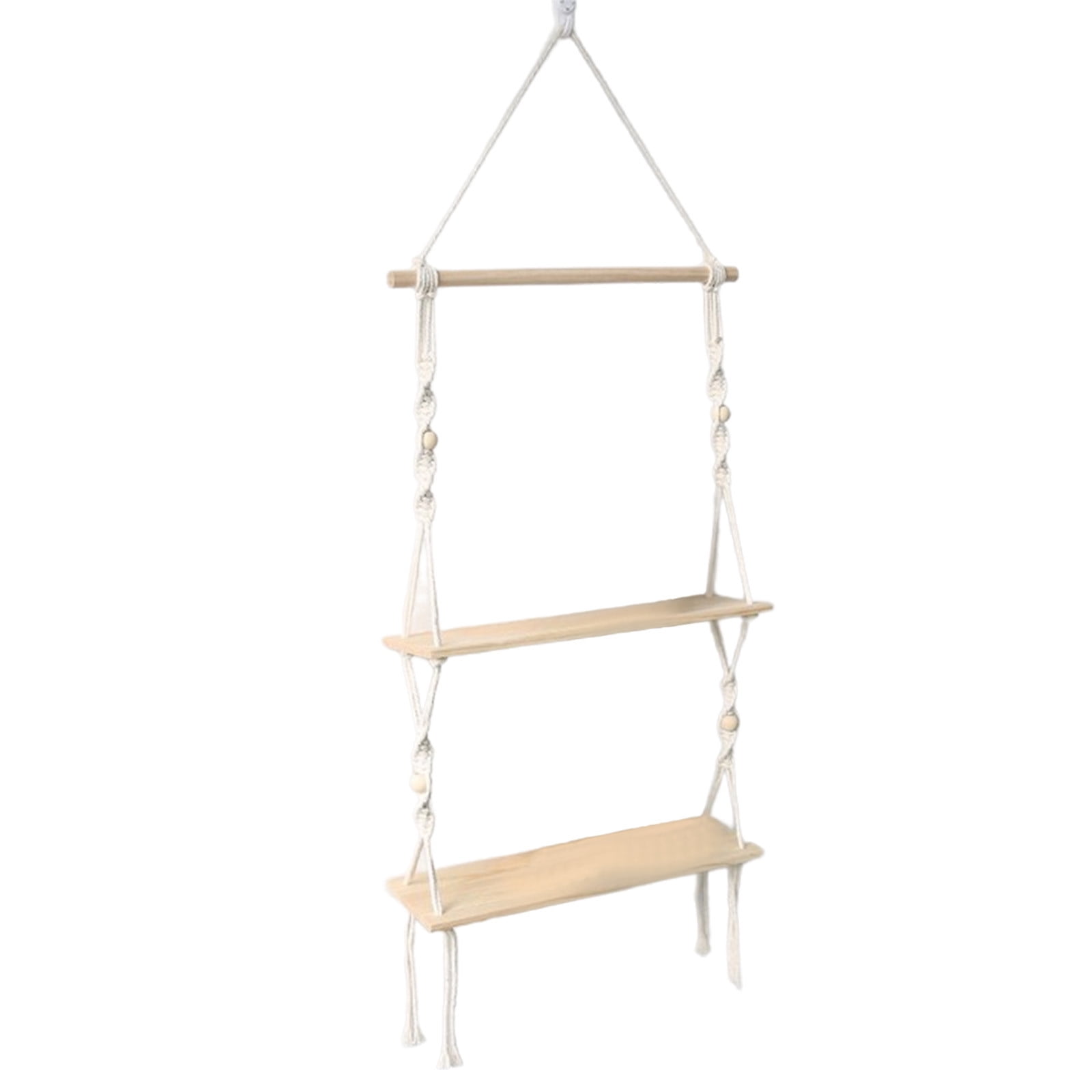 XMMSWDLA Hanging Shelves For Wall Wood Window Plant Shelves 3 Tier Wall