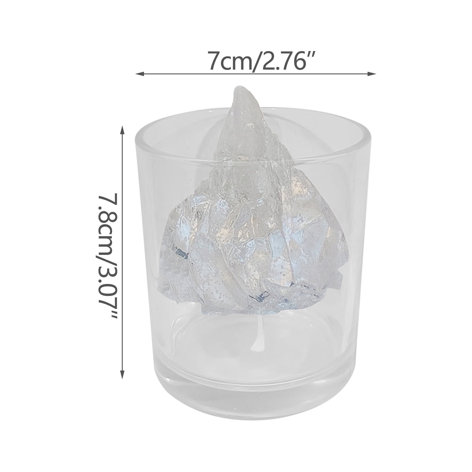 XMMSWDLA Happy Birthday DecorationsFloating Iceberg Candle Creative