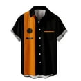 thumbnail image 1 of XMMSWDLA Hawaiian Shirts for Men Short Sleeve Summer Beach Shirt Casual Button Down Shirts Orange Boys' Tops, Tees & Shirts, 1 of 6