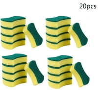 XMMSWDLA Heavy Duty Scrub Sponge-20 Count, Cleaning Scrub Sponge, Stink Free Sponge, Effortless Cleaning Eco Scrub Pads for Dishes,Pots,Pans All at Once