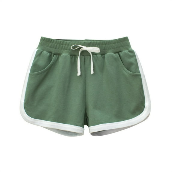 XMMSWDLA Hiking Shorts Girls Baby Girl Summer Running Shorts Athletic Workout Beach Clothing Kids Children Toddler Clothes Green Retro Running Shorts