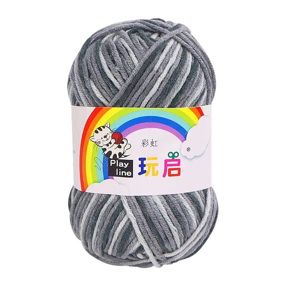 XMMSWDLA Home Cotton Cone Yarn, Ideal Knitting And Crochet Supplies, Made Of Recycled Cotton And Polyester, Rainbow Hand-Made Diy Scarf Sweater Coat Bar Needle Thread Baby Line Thick Woolacrylic