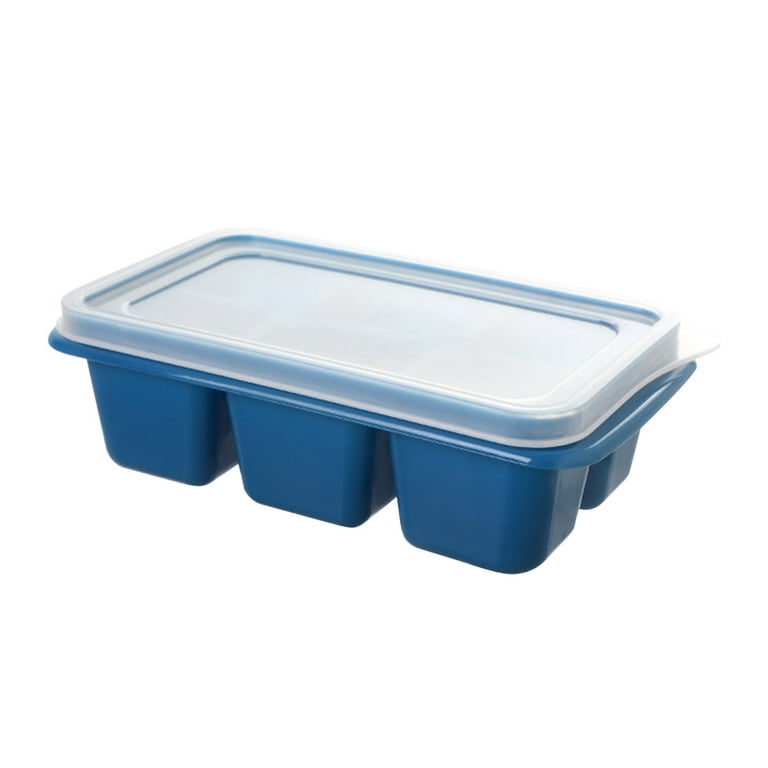 Ice cube tray with lid for large ice cubes
