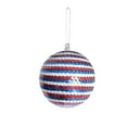 thumbnail image 1 of XMMSWDLA Independence Day Mini Balls Ornaments for Tree, 8 cm/ 3.14 Inch Glitter Small 4th of July Balls Patriotic Hanging Baubles Plastic Ornaments for Party Indoor Outdoor Home Tree, 1 of 5