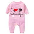 thumbnail image 1 of XMMSWDLA Kids 2-Piece Sets Unisex Baby Outfit, Newborn Outfit, Infant Girl Clothes, Long Sleeve Cotton Baby Clothes Jumpsuit Pink Kids Party Outfits Set, 1 of 4