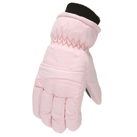 XMMSWDLA Kids Winter Warm Windproof Outdoor Sports Gloves For Boys Girls Kids Winter Gloves Pink