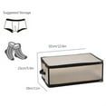 thumbnail image 1 of XMMSWDLA Large Capacity Plastic Folding Storage Bin,Clothes folding Storage Bag with Both Sides Hand-Held Design for Blankets, Bedding, Clothing, Storage Box Storage Bins for Clothes, 1 of 3