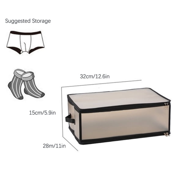 XMMSWDLA Large Capacity Plastic Folding Storage Bin,Clothes folding Storage Bag with Both Sides Hand-Held Design for Blankets, Bedding, Clothing, Storage Box Storage Bins for Clothes