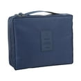 thumbnail image 1 of XMMSWDLA Large Capacity Travel Cosmetic Bag,Makeup Bag,Waterproof Portable Makeup Organizer Bag with Dividers and Handle (navy), 1 of 5