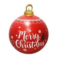 thumbnail image 1 of XMMSWDLA Light Up Pvc Inflatable Christmas Ball, 24 Inch Large Outdoor Christmas Pvc Inflatable Decorated Ball with Rechargeable Led Light & Remote for Outdoor Yard & Pool Decorations, 1 of 6