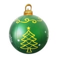 thumbnail image 1 of XMMSWDLA Light Up Pvc Inflatable Christmas Ball, 24 Inch Large Outdoor Christmas Pvc Inflatable Decorated Ball with Rechargeable Led Light & Remote for Outdoor Yard & Pool Decorations, 1 of 6