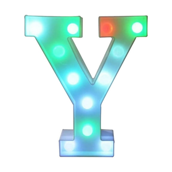 XMMSWDLA Light Up Letter Lights, Colorful With Remote Control 16 Color Change LED Letter Lights Sign for Party/Wedding/Home/Bar/Christmas Decoration