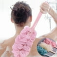 thumbnail image 1 of XMMSWDLA Loofah on a Stick, Loofah Back Scrubber for Shower, Bath Sponge with Handle, PE Soft Mesh Luffas, Exfoliating Luffa for Men and Women, 1 of 4