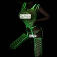thumbnail image 1 of XMMSWDLA Luminous Fishnet Stockings, Glow In The Dark Fishnet Tights High Waist Pantyhose Socks for Women Girls Tights, 1 of 6