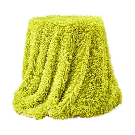XMMSWDLA Luxury Faux Throw Blanket, Orange Soft 47x30inch Fluffy Blanket Throw, Plush Decorative Couch Blanket, Cute Furry Bed Throw Fuzzy Office Lap Blanket for Bedroom Living Room Sofa
