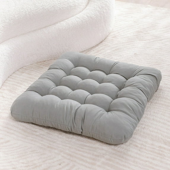 XMMSWDLA Meditation Floor Pillow, Square Large Pillows Seating for Adults, Green Tufted Corduroy Cushions for Outdoor Tatami Fireplace Living Room