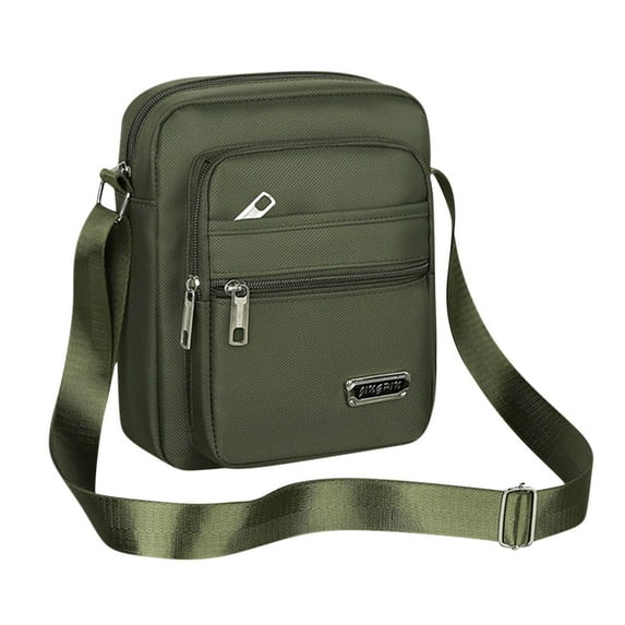 XMMSWDLA Men's Messenger Bag - Crossbody Shoulder Bags Travel Bag Man Purse Casual Sling Pack for Work Business Canvas Backpack