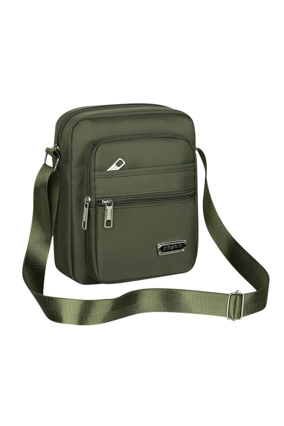 Men's Messenger Bag - Crossbody Shoulder Bags Travel Bag Man Purse Casual Sling Pack for Work Business Canvas Backpack