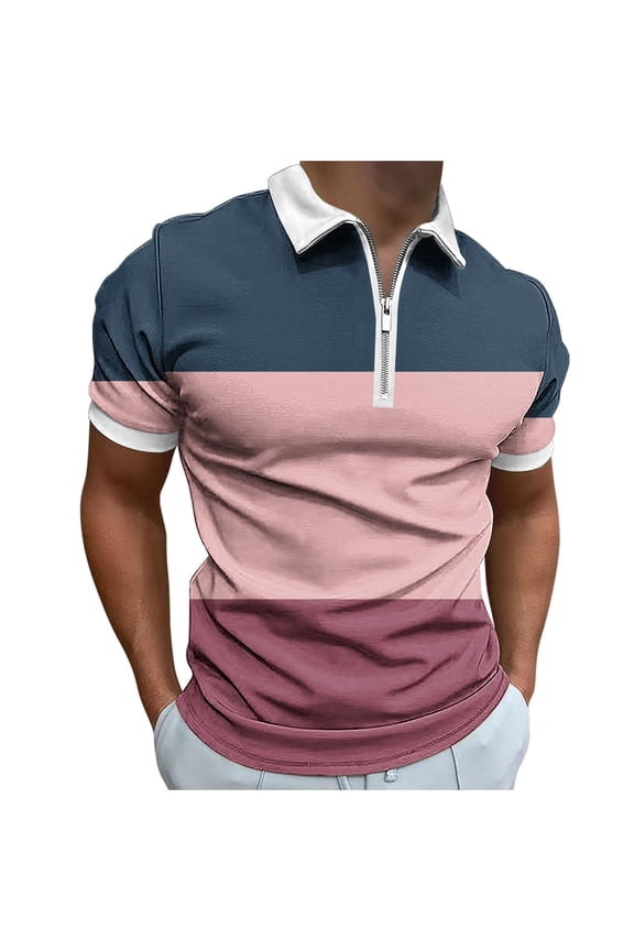 Men's Muscle T Shirts Stretch Short Sleeve Slim Fit Shirts Bodybuilding Work Out Tee Shirts Pink Boys' Tops, Tees & Shirts
