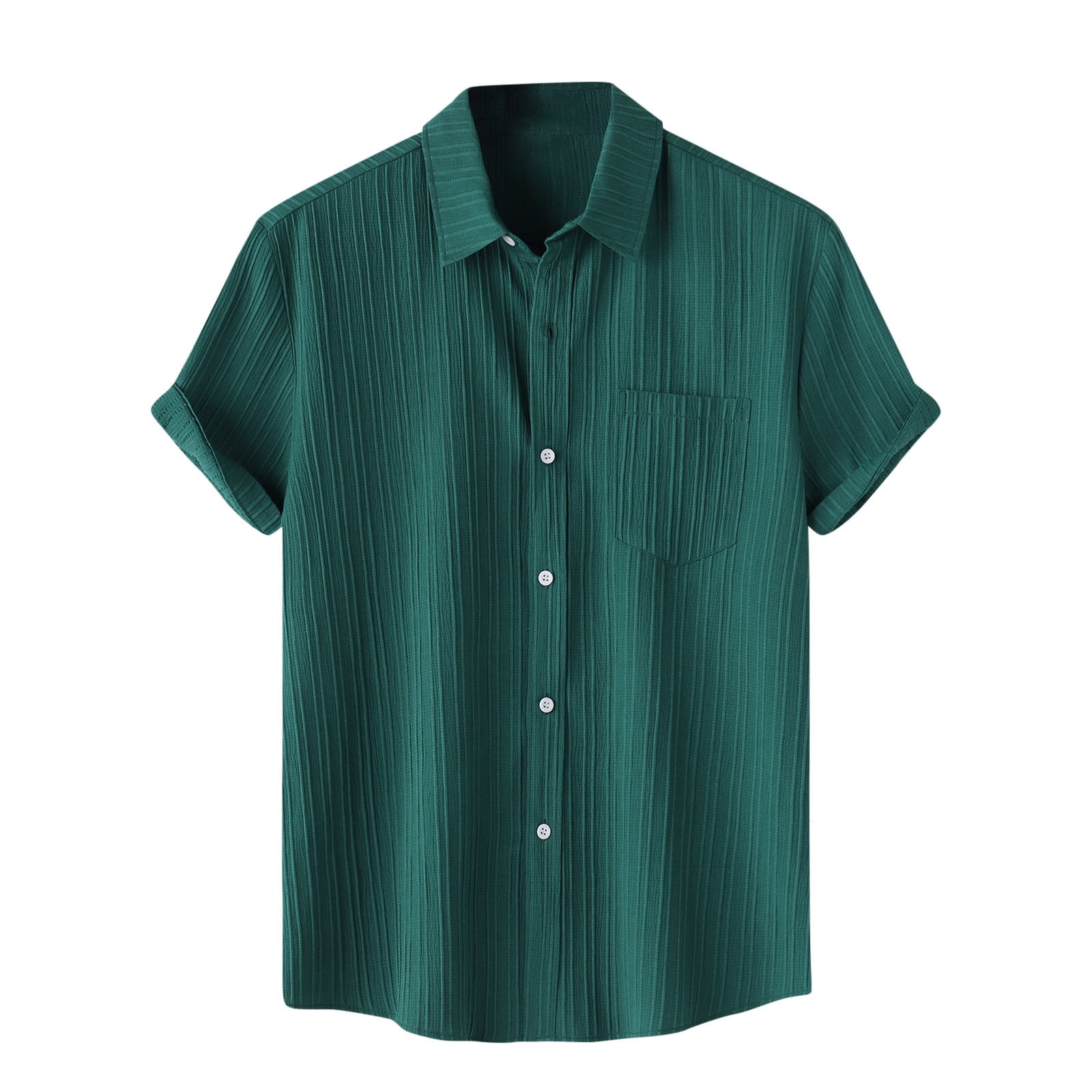 【新品】UL Short Sleeve Shirt M Slate Green XMMSWDLA Men's Short Sleeve Shirt Regular Fit Button Down