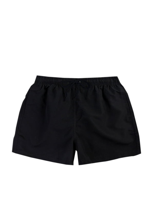 Men's Swim Trunks Quick Dry Beach Shorts with Pockets Black Mens Swim Trunks