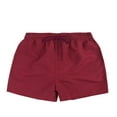 thumbnail image 1 of XMMSWDLA Men's Swim Trunks Quick Dry Beach Shorts with Pockets Wine Mens Summer Shorts, 1 of 3