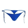 thumbnail image 1 of XMMSWDLA Mens ice Silk Bikini Tie Side G String T Back Thongs Briefs Adjustable Underwears, 1 of 6