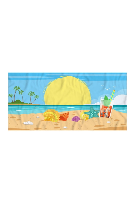 Microfiber Beach Towel Super Lightweight Colorful Bath Towel Sandproof Beach Blanket Multi-Purpose Towel for Travel Swimming Pool 30x60 Inch Plus Size Beach Cover-Up
