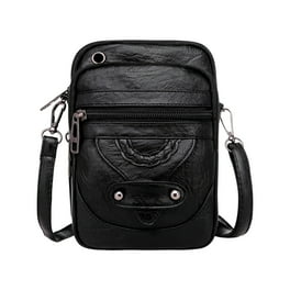 XMMSWDLA Lightweight Leather Phone Purse Small Crossbody Bag Mini Cell Phone Pouch Shoulder Bag with Strap for Women Crossbody Bags for Women Gym Bag Walmart