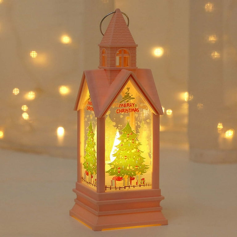 Xmmswdla Mini Star Lantern with Flickering LED, Battery Included,Decorative Hanging Lantern,Christmas Decorative Lantern,Indoor Candle Lantern,Battery