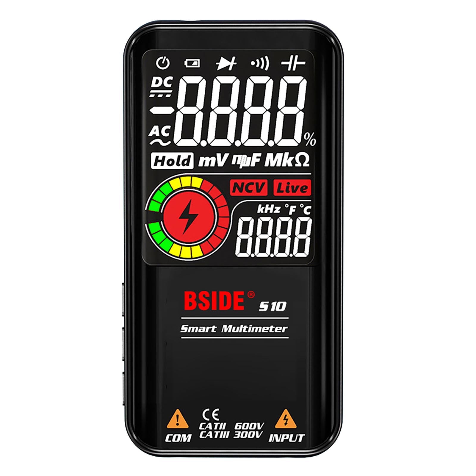 XMMSWDLA Multimeter Intelligent Large-Screen Color Screen Charging Automatic Range High-Precision S11 Multi-Meterabs Garden Tools