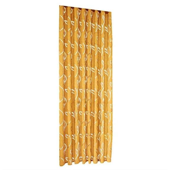 XMMSWDLA Outdoor Curtains 1 Pcs Vines Leaves Tulle Door Window Curtain Drape Panel Sheer Scarf Valancesyellow