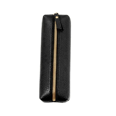 XMMSWDLA PU Pencil Pen Case Portable Stationery Bag Big Capacity Pencil Pouch Cosmetic Organizer Bag for Woman and Man