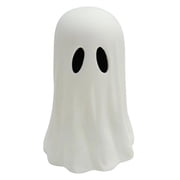 XMMSWDLA Paper Mache Ghost Tabletop Decor - 3.9  White Halloween Decoration, Spooky & Lightweight for Party Centerpiece