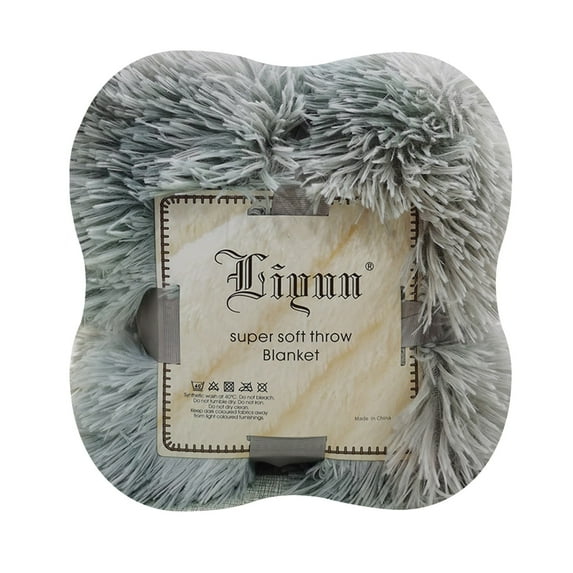 XMMSWDLA Plush Throw Blanket Super Soft Fuzzy Warm Blanket Lightweight Fluffy Cozy Luxury Decorative Stripe Blanket for Bed Couch 31X 47 inch