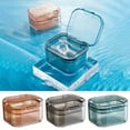 thumbnail image 1 of XMMSWDLA Portable Denture Case, 3 Layered Denture Cup with Strainer Denture Bath Boxes Small Retainer Cleaner Cases Mouth Guard Braces Travel Containers for Storing and Soaking, 1 of 6