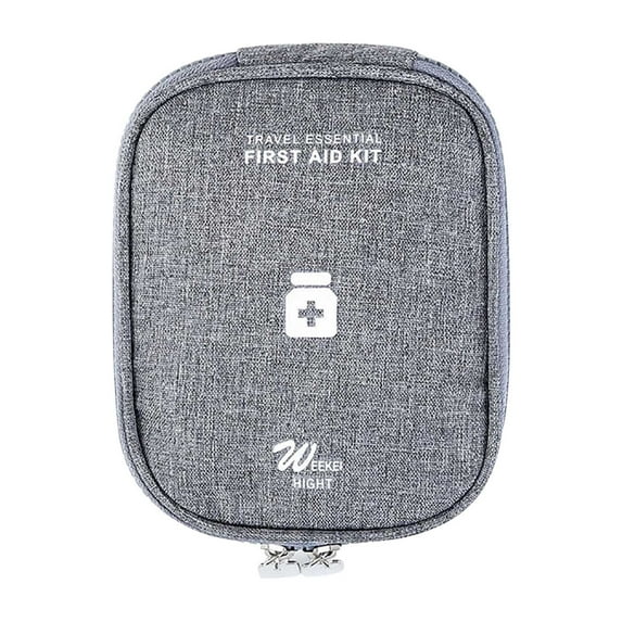 XMMSWDLA Portable First Aid Bag Empty Organizer Travel Medicine Bag with a Mini Pouch Medical Supplies Bag for Home Camping Hiking Office