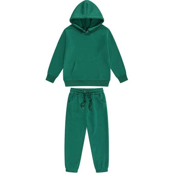 XMMSWDLA Printed Kids Matching Sets Girls Boys 2 Piece Outfits Pants Set Hoodies Sweatshirt and Jogger Sweatpants Army Green Toddler Graphic Tee And Shorts Set