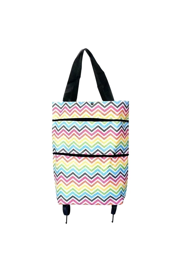 Products Trolley Sport Foldable Shopping Cart for Groceries with Wheels and Removable Bag and Rolling Personal Handtruck Canvas Tote Bag