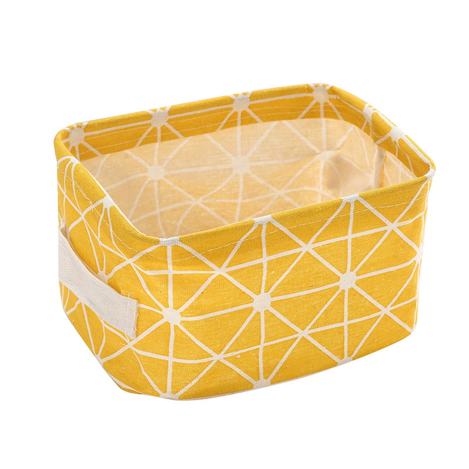 RunningBear Large Collapsible Storage Basket - 20x14 Inch Sunflower Print, Fabric Toy & Laundry Bin